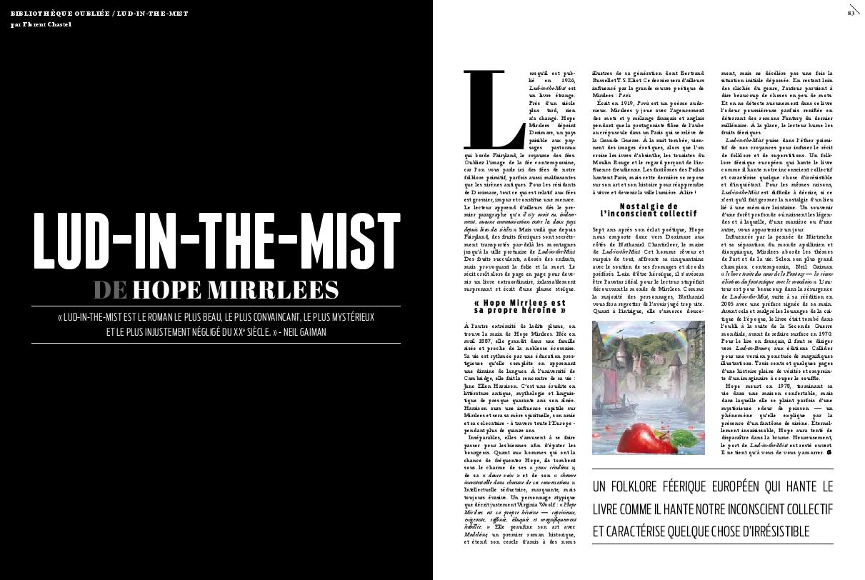 Article de Geek Le Mag sur Hope Mirrlees