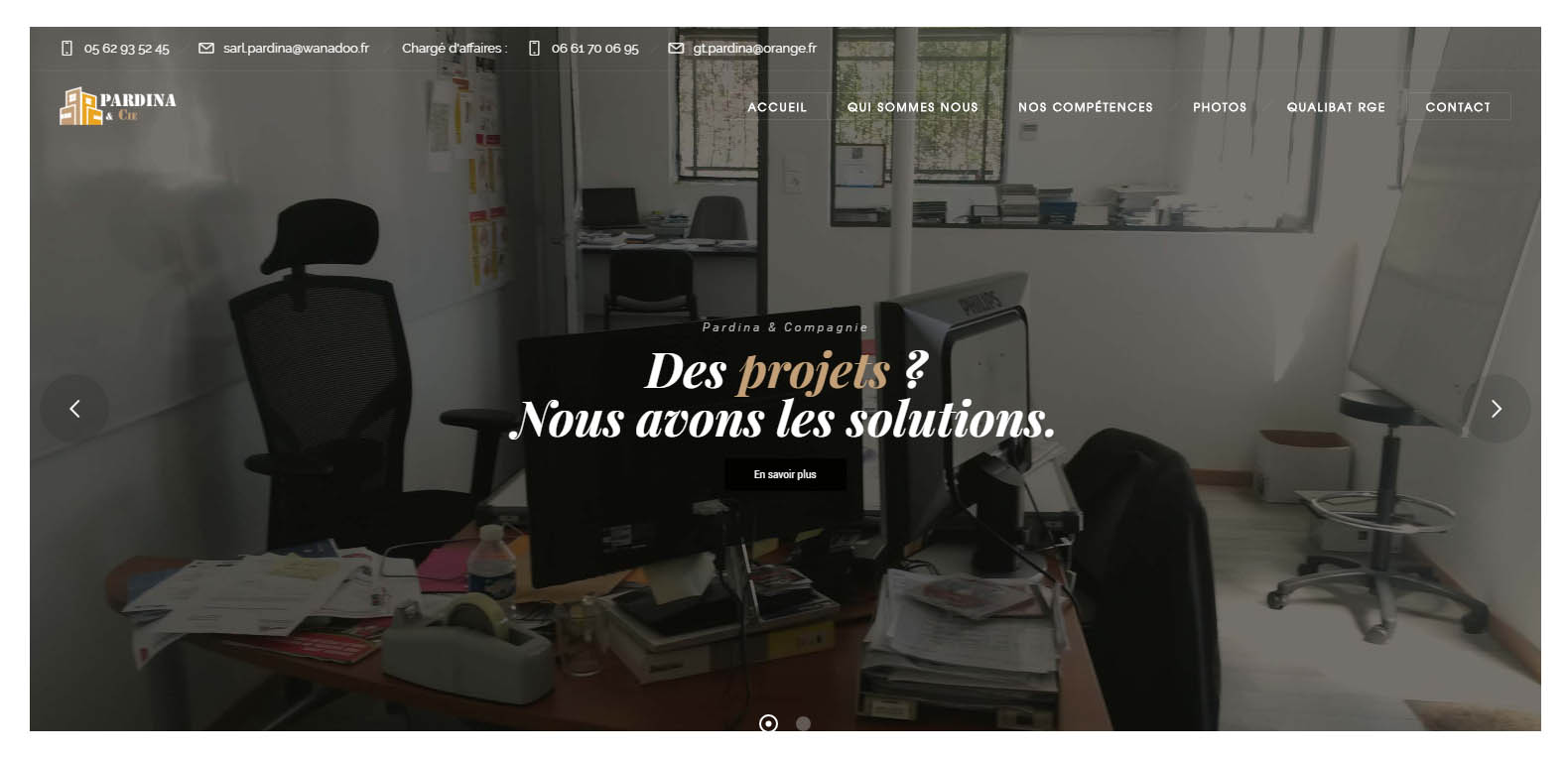 Site de l'entreprise Pardina et Compagnie