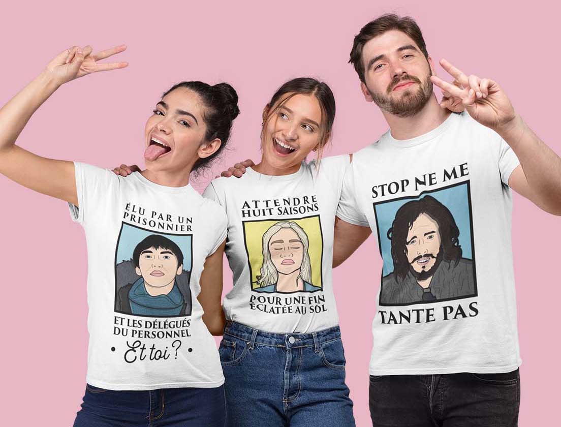 Mockup de mannequins portant les vêtements de la marque INSHINYTEE